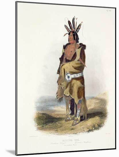 Pachtuwa-Chta, an Arrikkara Warrior-Karl Bodmer-Mounted Giclee Print