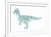 Pachycephalosaurus Pencil Drawing with Digital Color-Stocktrek Images-Framed Premium Giclee Print