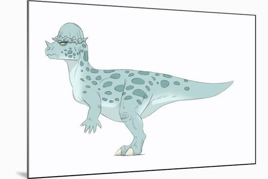 Pachycephalosaurus Pencil Drawing with Digital Color-Stocktrek Images-Mounted Premium Giclee Print