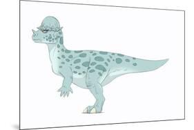 Pachycephalosaurus Pencil Drawing with Digital Color-Stocktrek Images-Mounted Premium Giclee Print