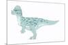 Pachycephalosaurus Pencil Drawing with Digital Color-Stocktrek Images-Mounted Art Print