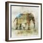 Pachyderm Dance 1-Ken Roko-Framed Art Print