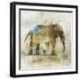 Pachyderm Dance 1-Ken Roko-Framed Art Print