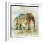 Pachyderm Dance 1-Ken Roko-Framed Art Print