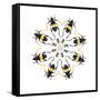 Pachyteria Sumatrana Long Horn Beetle Circular Design-Darrell Gulin-Framed Stretched Canvas