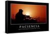 Paciencia. Cita Inspiradora Y Póster Motivacional-null-Framed Stretched Canvas