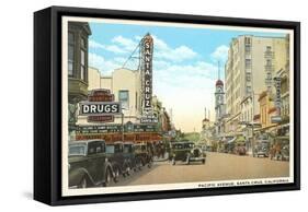 Pacific Avenue, Santa Cruz-null-Framed Stretched Canvas