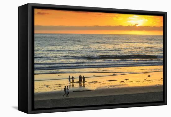 Pacific Beach sunset, San Diego, California, USA-Stuart Westmorland-Framed Stretched Canvas