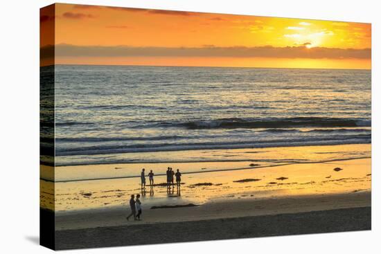 Pacific Beach sunset, San Diego, California, USA-Stuart Westmorland-Stretched Canvas