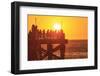 Pacific Beach sunset, San Diego, California, USA-Stuart Westmorland-Framed Premium Photographic Print