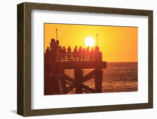 Pacific Beach sunset, San Diego, California, USA-Stuart Westmorland-Framed Photographic Print