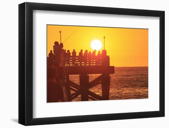 Pacific Beach sunset, San Diego, California, USA-Stuart Westmorland-Framed Photographic Print