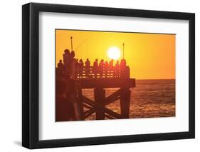 Pacific Beach sunset, San Diego, California, USA-Stuart Westmorland-Framed Photographic Print