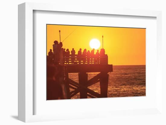 Pacific Beach sunset, San Diego, California, USA-Stuart Westmorland-Framed Photographic Print