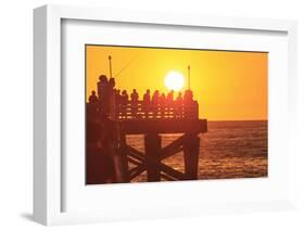 Pacific Beach sunset, San Diego, California, USA-Stuart Westmorland-Framed Photographic Print