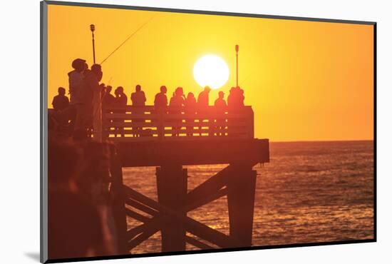 Pacific Beach sunset, San Diego, California, USA-Stuart Westmorland-Mounted Photographic Print