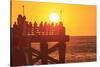 Pacific Beach sunset, San Diego, California, USA-Stuart Westmorland-Stretched Canvas