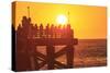 Pacific Beach sunset, San Diego, California, USA-Stuart Westmorland-Stretched Canvas