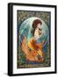 Pacific Beach, Washington - Mermaid-Lantern Press-Framed Art Print