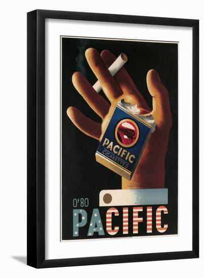 Pacific Cigarettes-null-Framed Art Print