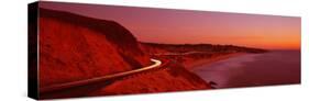 Pacific Coast Highway at Sunset, California, USA-null-Stretched Canvas