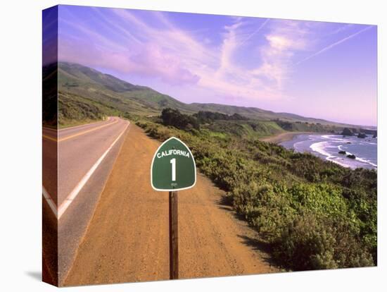 Pacific Coast Highway, California Route 1 near Big Sur, California, USA-Bill Bachmann-Stretched Canvas