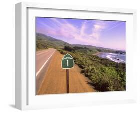 Pacific Coast Highway, California Route 1 near Big Sur, California, USA-Bill Bachmann-Framed Premium Photographic Print