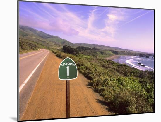 Pacific Coast Highway, California Route 1 near Big Sur, California, USA-Bill Bachmann-Mounted Photographic Print