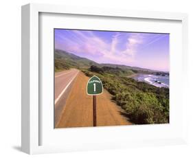 Pacific Coast Highway, California Route 1 near Big Sur, California, USA-Bill Bachmann-Framed Photographic Print