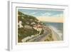 Pacific Coast Highway, Santa Monica, California-null-Framed Art Print