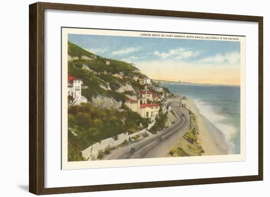 Pacific Coast Highway, Santa Monica, California-null-Framed Art Print