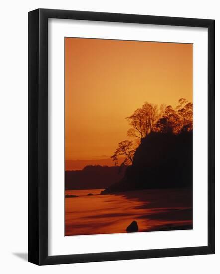 Pacific Coast Rain Forest at Dusk, Costa Rica-Robert Houser-Framed Photographic Print