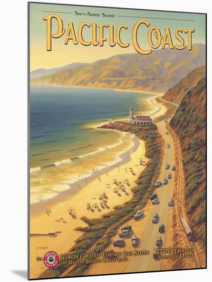 Pacific Coast-Kerne Erickson-Mounted Art Print