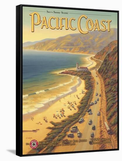 Pacific Coast-Kerne Erickson-Framed Stretched Canvas