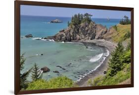 Pacific coastline along Highway 101. Samuel H. Boardman State Scenic Corridor, Oregon coast-Darrell Gulin-Framed Photographic Print