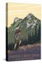 Pacific Crest Trail, Washington - Mountain Hiker-Lantern Press-Stretched Canvas