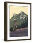 Pacific Crest Trail, Washington - Mountain Hiker-Lantern Press-Framed Art Print