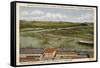 Pacific Entrance to Panama Canal Showing U. S. Submarines, C1920S-null-Framed Stretched Canvas