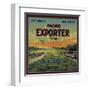 Pacific Exporter Brand - San Francisco, California - Citrus Crate Label-Lantern Press-Framed Art Print