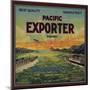 Pacific Exporter Brand - San Francisco, California - Citrus Crate Label-Lantern Press-Mounted Art Print