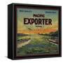 Pacific Exporter Brand - San Francisco, California - Citrus Crate Label-Lantern Press-Framed Stretched Canvas