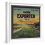 Pacific Exporter Brand - San Francisco, California - Citrus Crate Label-Lantern Press-Framed Art Print