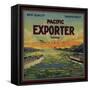 Pacific Exporter Brand - San Francisco, California - Citrus Crate Label-Lantern Press-Framed Stretched Canvas