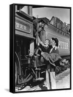 Pacific Express UNION PACIFIC by CecilBDeMille with Rovert Presto, Barbara Stanwyck and Joel McCrea-null-Framed Stretched Canvas