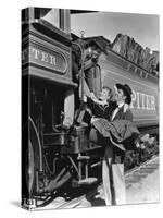 Pacific Express UNION PACIFIC by CecilBDeMille with Rovert Presto, Barbara Stanwyck and Joel McCrea-null-Stretched Canvas