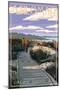Pacific Grove, California - Asilomar Boardwalk-Lantern Press-Mounted Art Print