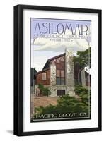 Pacific Grove, California - Asilomar Conference Grounds - Merrill Hall-Lantern Press-Framed Art Print