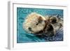 Pacific Grove, California - Sea Otter-Lantern Press-Framed Art Print