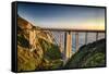 Pacific Highway Bridge-George Oze-Framed Stretched Canvas