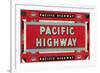 Pacific Highway Sign-Found Image Press-Framed Giclee Print